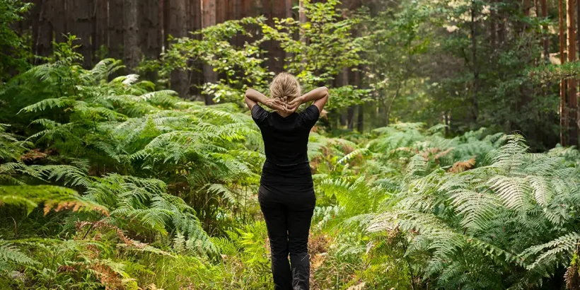 Bewegung in der Natur beim Laufen im Grünen